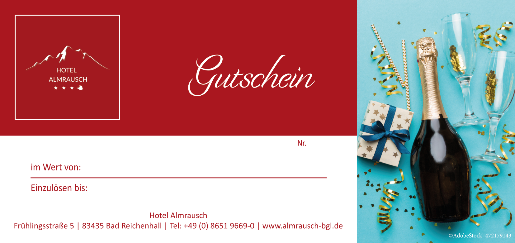 Gutscheinmotiv "Für besondere Anlässe"