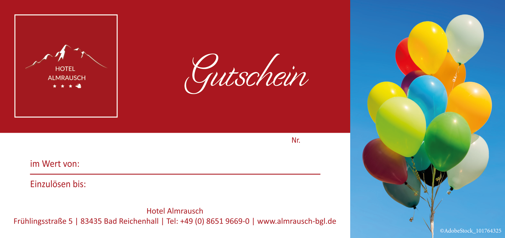 Gutscheinmotiv "Zum Feiern und Gratulieren"