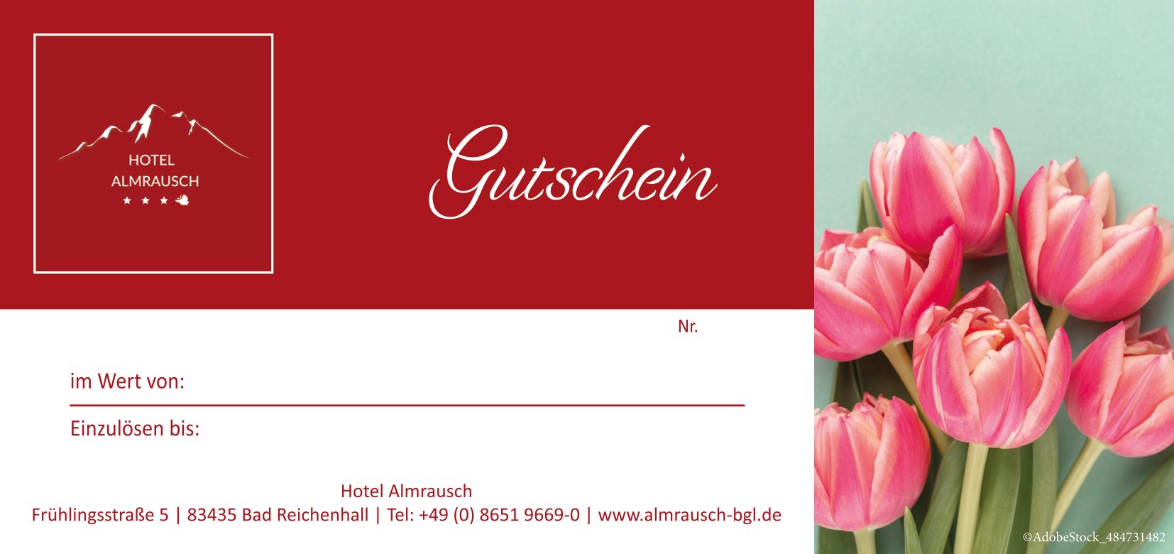 Gutscheinmotiv "Blumengruß"